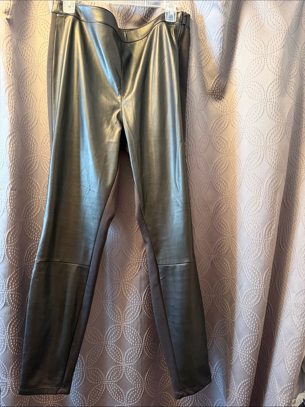 White House Black Market Black Faux Leather Leggings